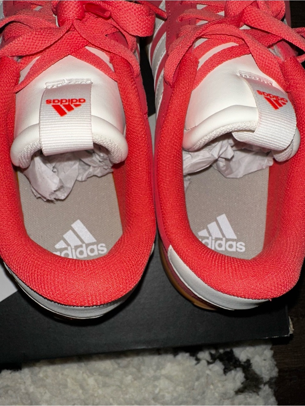 NIB adidas Women’s VL Court 3.0 Sneakers Sz 8.5 Preloved Scarlet Color - Picture 12 of 14